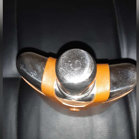 Antique Drinking Flask with Leather Case - Picture 2 of 6